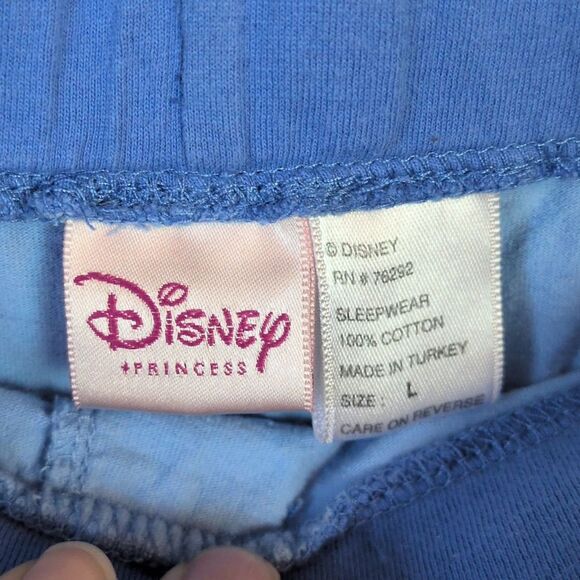 Disney Snow White Blue Pajama Lounge Shorts Women's L - Picture 4 of 4